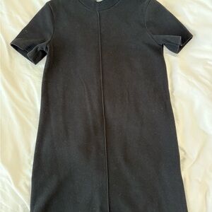 ZARA Knit Sweater Crew Neck Short Sleeve A-Line Dress Size Small S